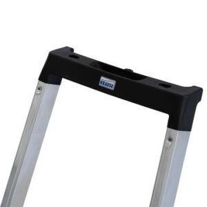 ზედა მოაჯირი ინტეგრირებული თაროთი პატარა ნივთების დასაწყობად და სათლზე საკიდით.