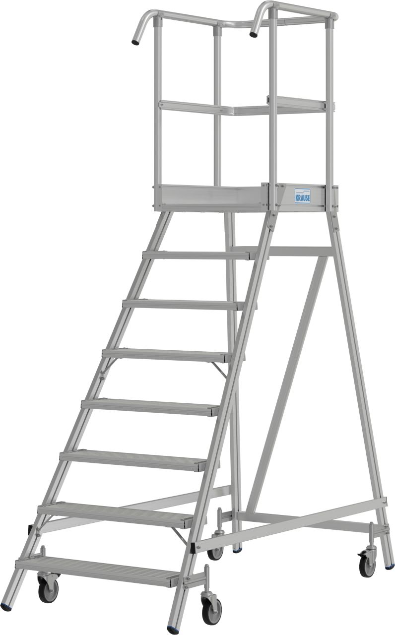 STABILO Platform ladder, mobile 1x8 step - Image 2