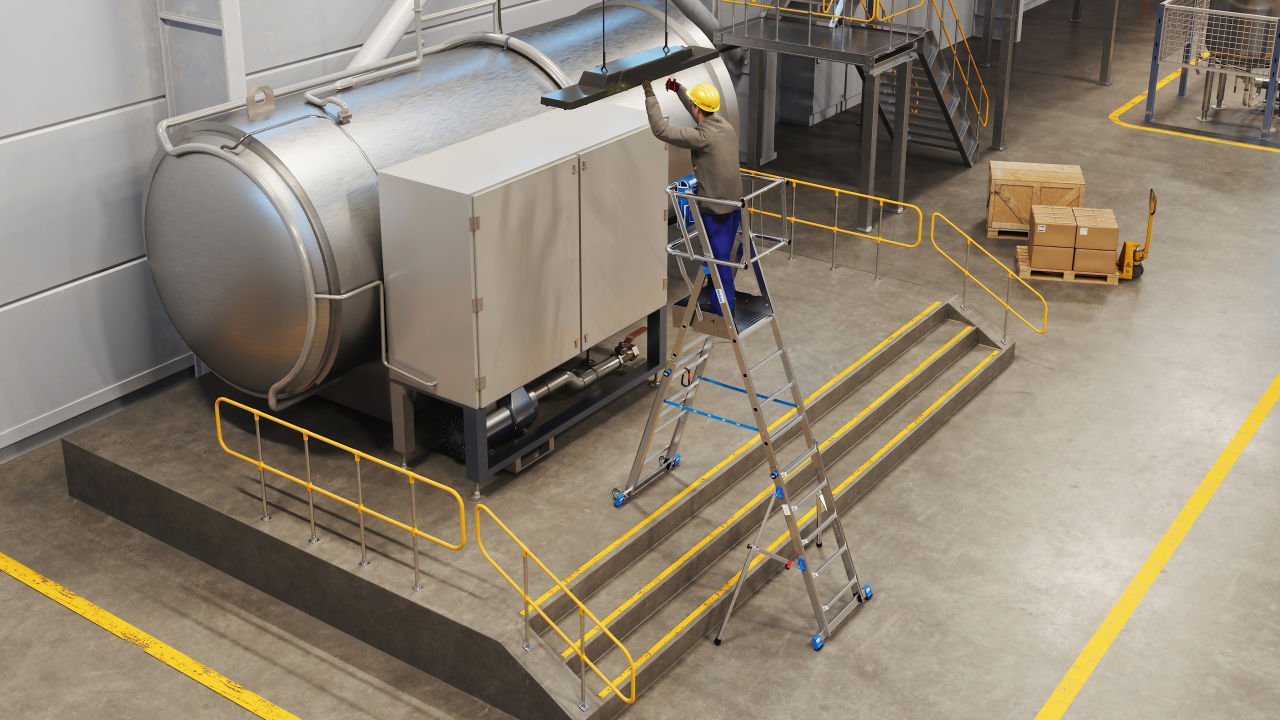 STABILO Telescopic platform ladder 1x5-9 - Image 6