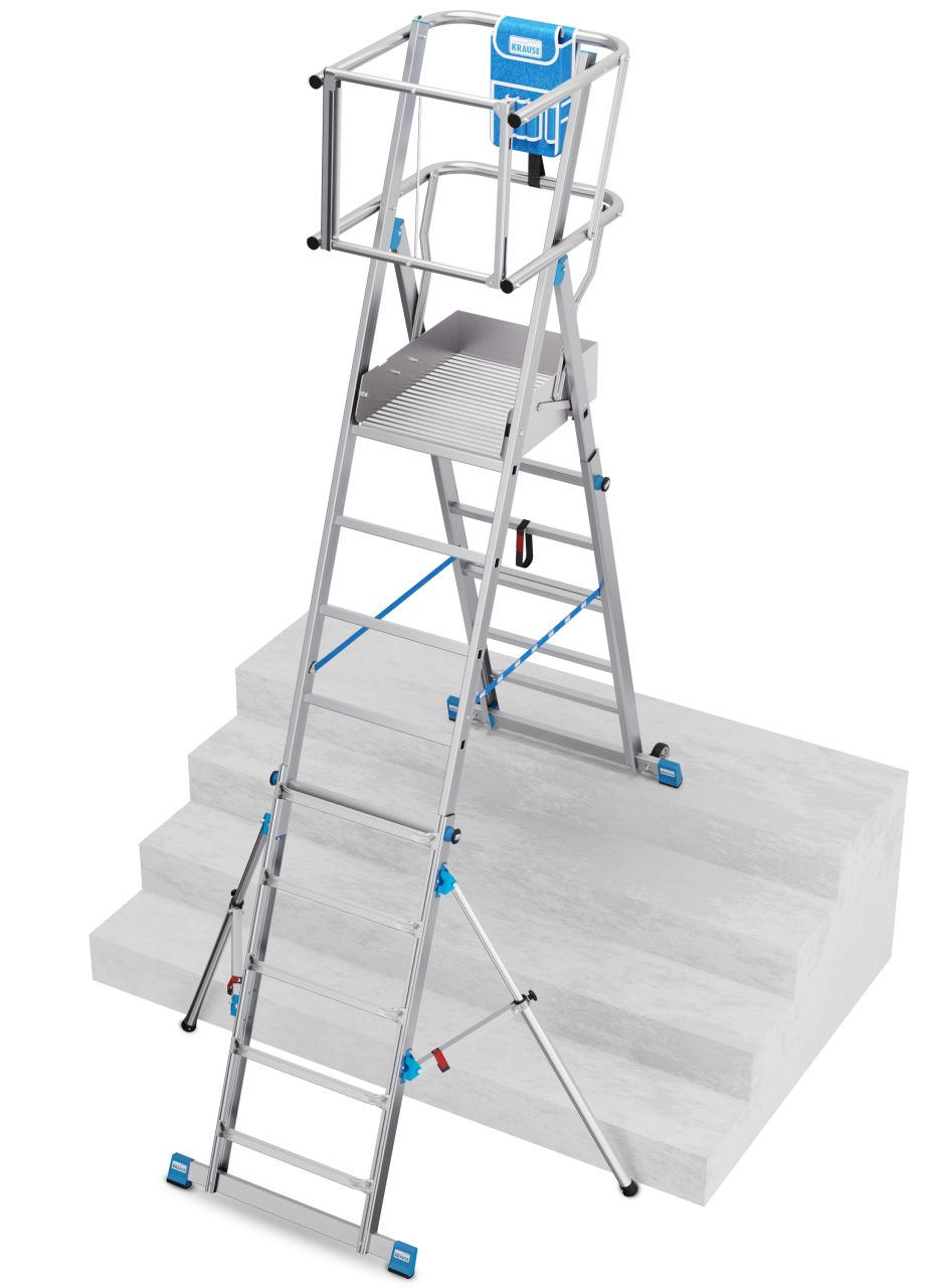 STABILO Telescopic platform ladder 1x5-9 - Image 3