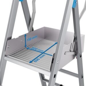 ლატფორმის ზომა 600 x 500 მმ, დამზადებული სრიალწარმძლე ალუმინის პროფილიდან.